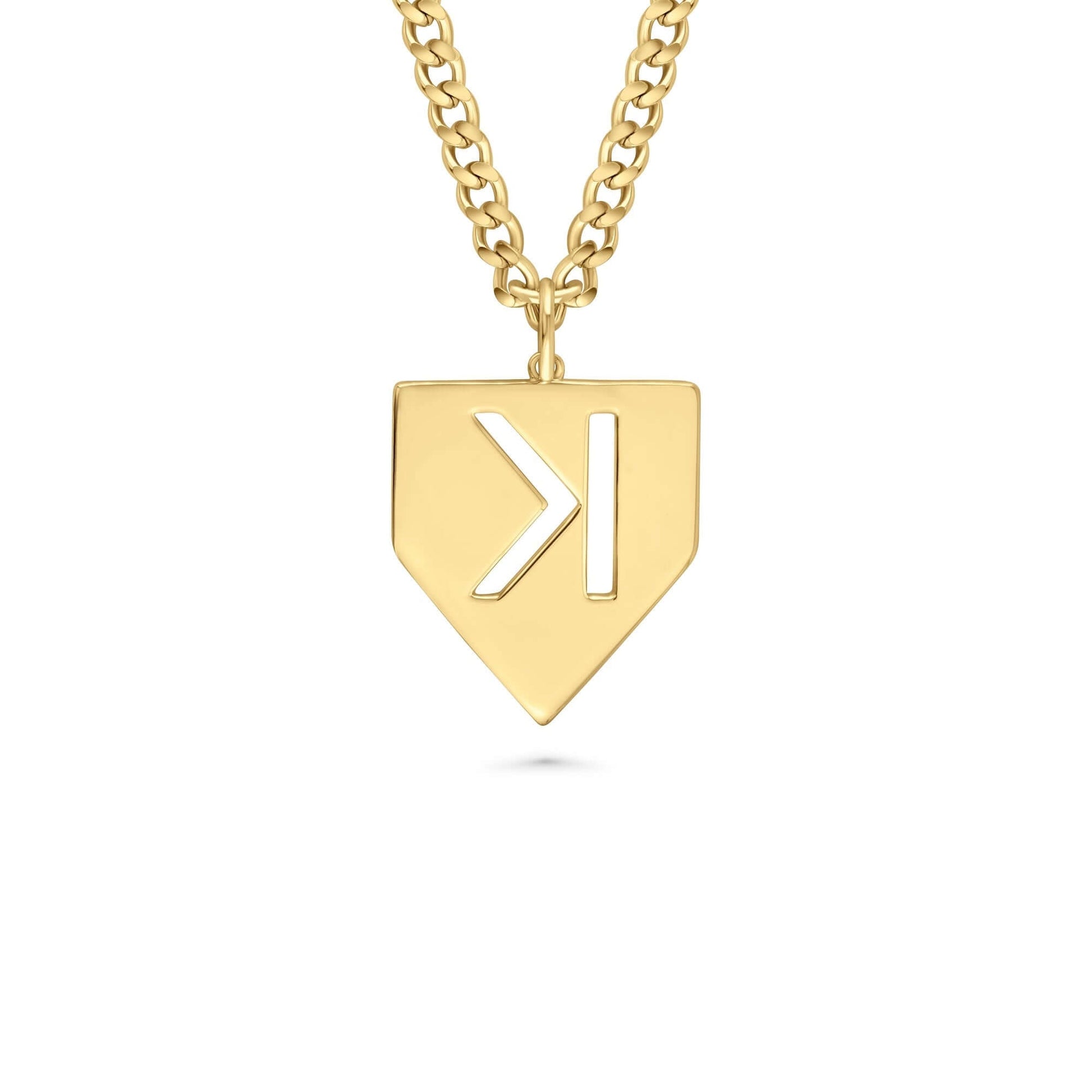 Baseball Pitchers Strikeout Backwards K Necklace