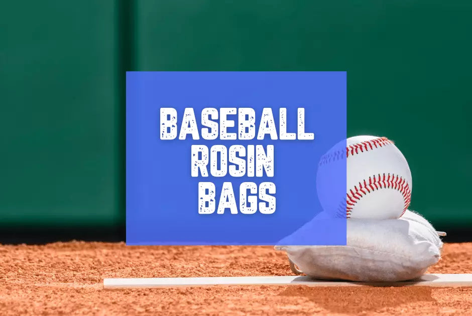 Collection of baseball rosin bags in a gallery layout
