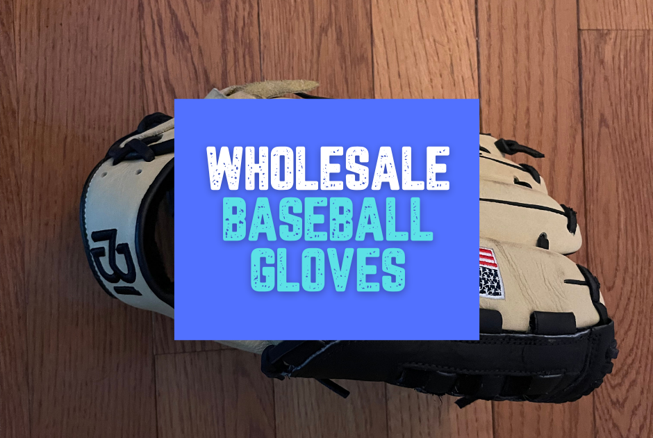 Collection of wholesale baseball gloves in a gallery layout