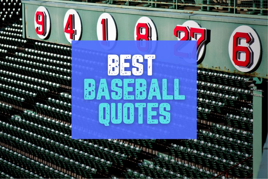 Collection of Best Baseball Quotes: Funny, Inspirational, And From The Movies in a gallery layout