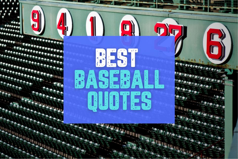 Collection of best baseball quotes in a gallery layout
