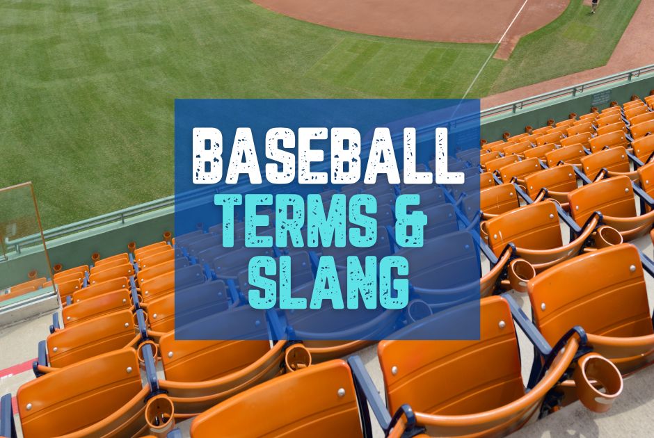Collection of baseball terms in a gallery layout