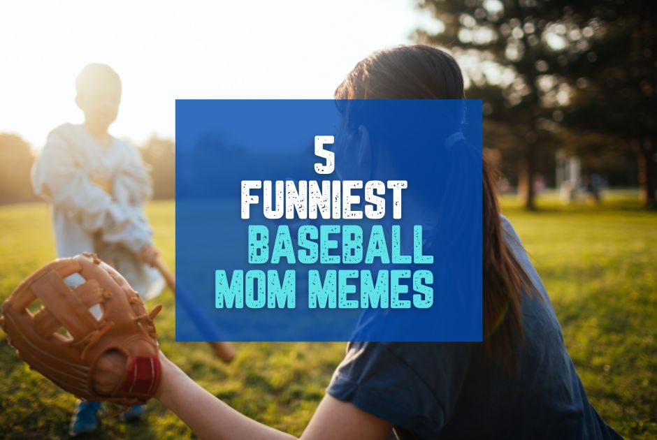 Collection of baseball mom memes in a gallery layout