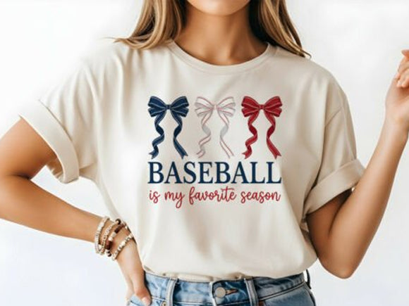 Baseball Is My Favorite Season Shirt | Baseball T-Shirt