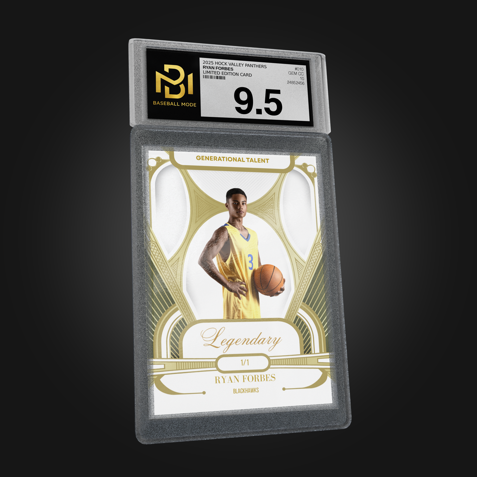 Custom “Legendary” Metal Basketball Card – Generational Talent 1-of-1