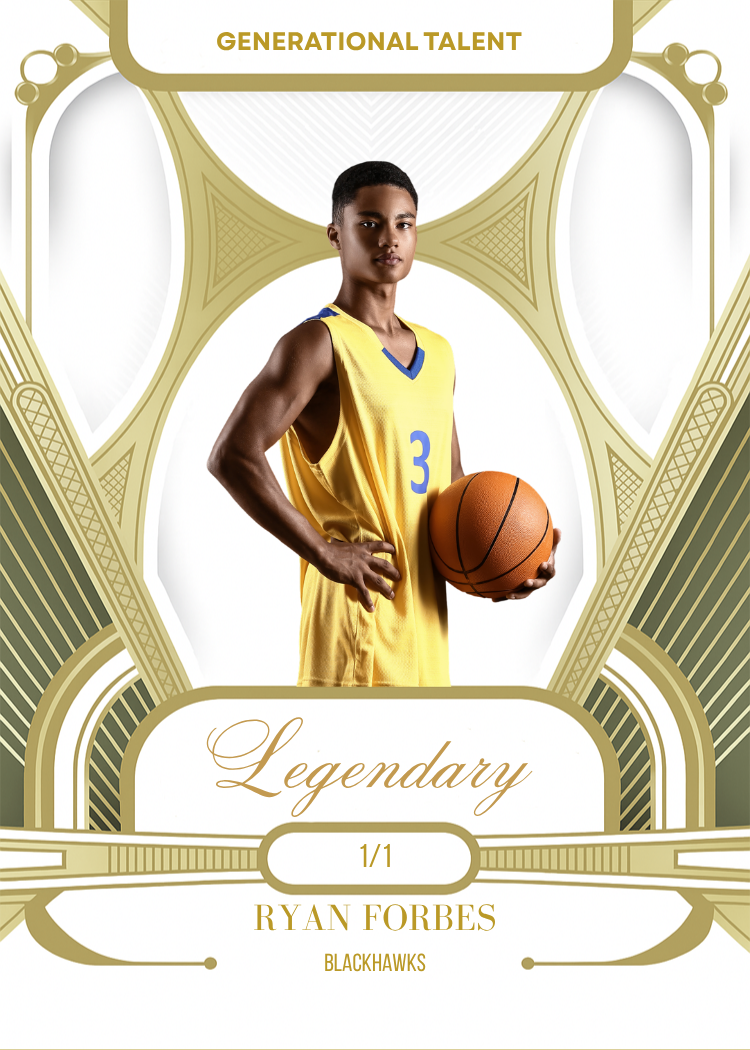 Custom “Legendary” Metal Basketball Card – Generational Talent 1-of-1