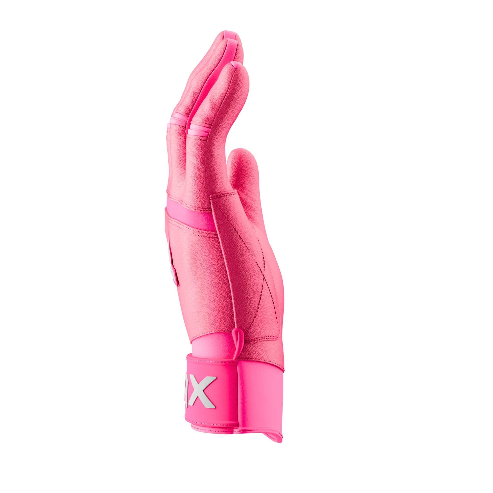 JAX Batting Gloves Pink Pro Cuff