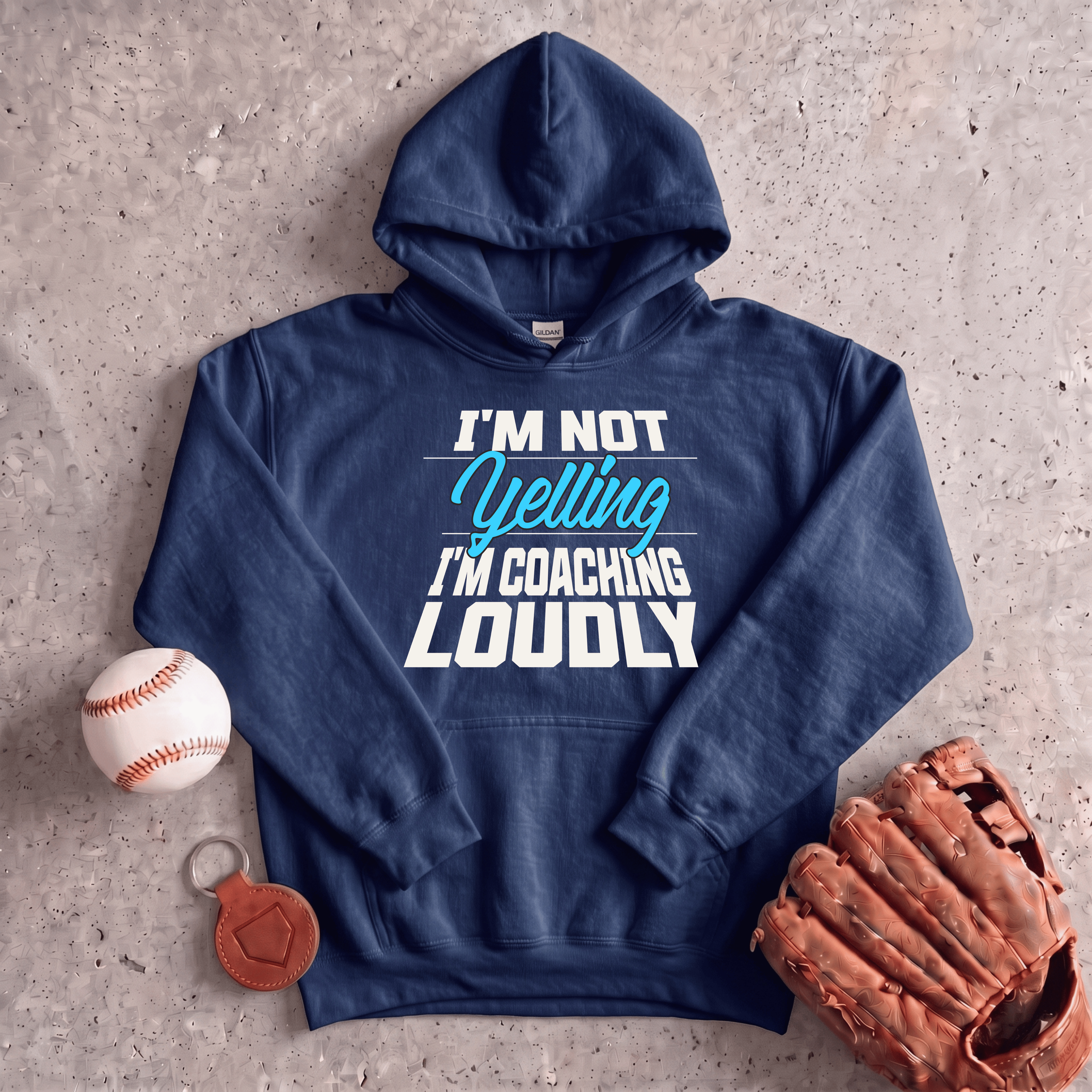 Collection of Im Not Yelling Im Coaching Loudly Hoodie in a gallery layout