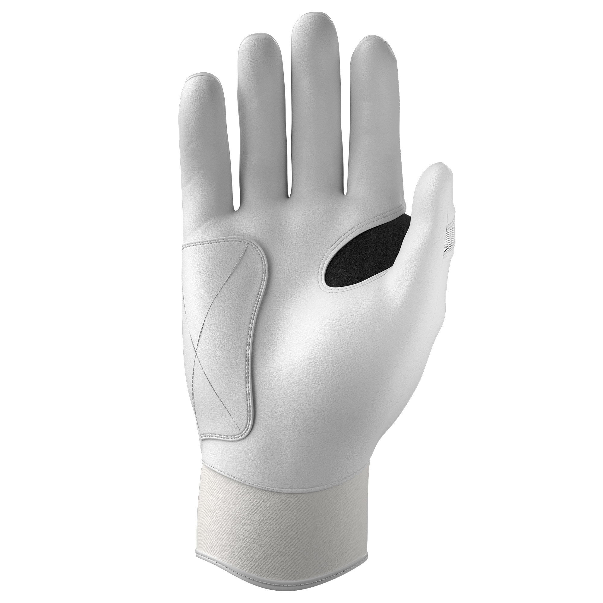Collection of JAX Batting Gloves Platinum White Pro Cuff in a gallery layout