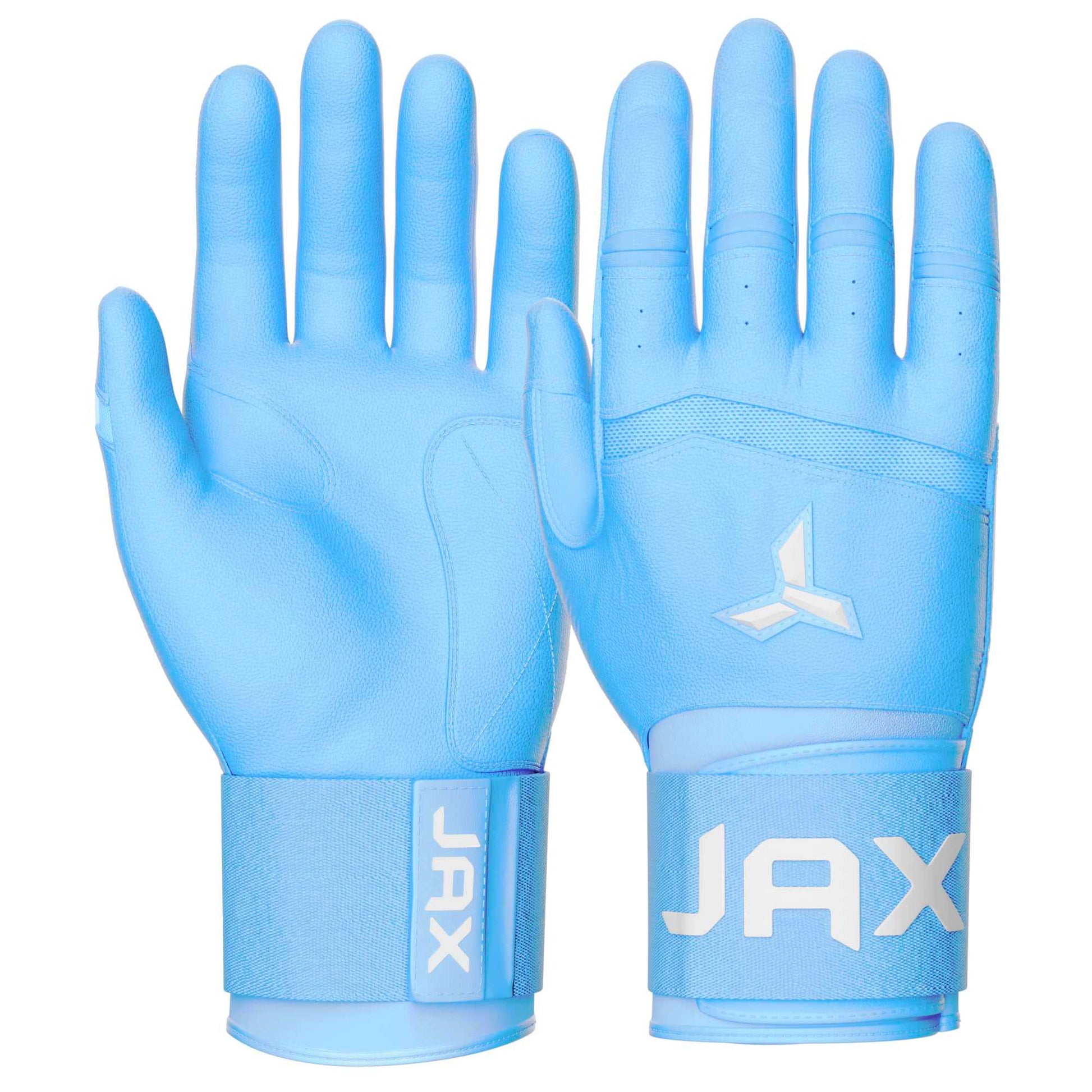 JAX Batting Gloves Baby Blue Strap Cuff