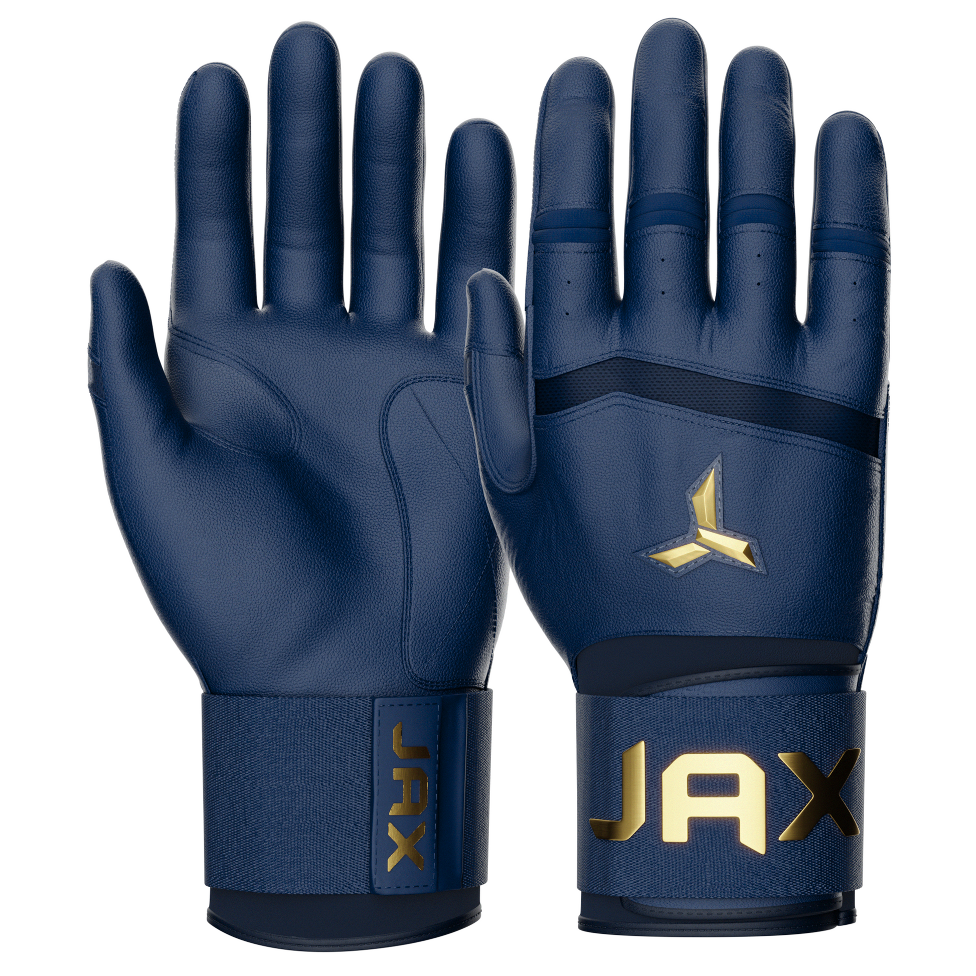 JAX Batting Gloves Shadow Navy Strap Cuff
