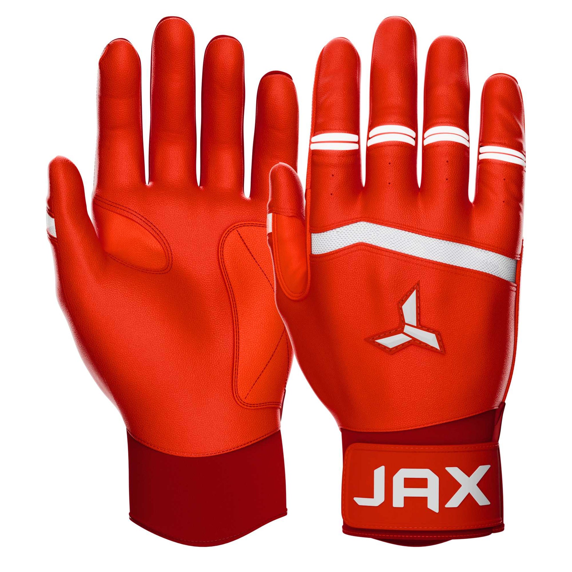 JAX Batting Gloves Cherry Red Pro Cuff