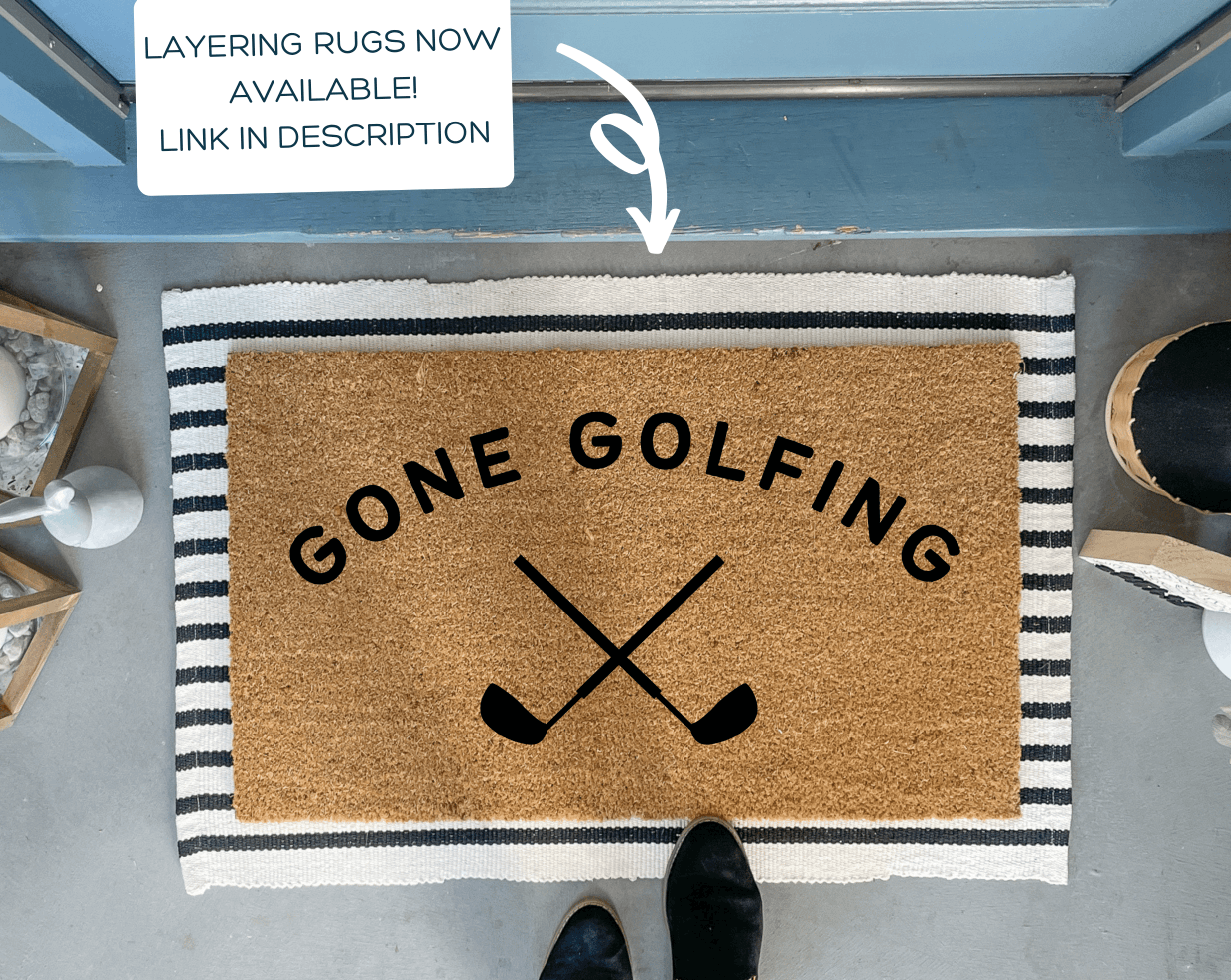 Collection of Gone Golfing Doormat in a gallery layout