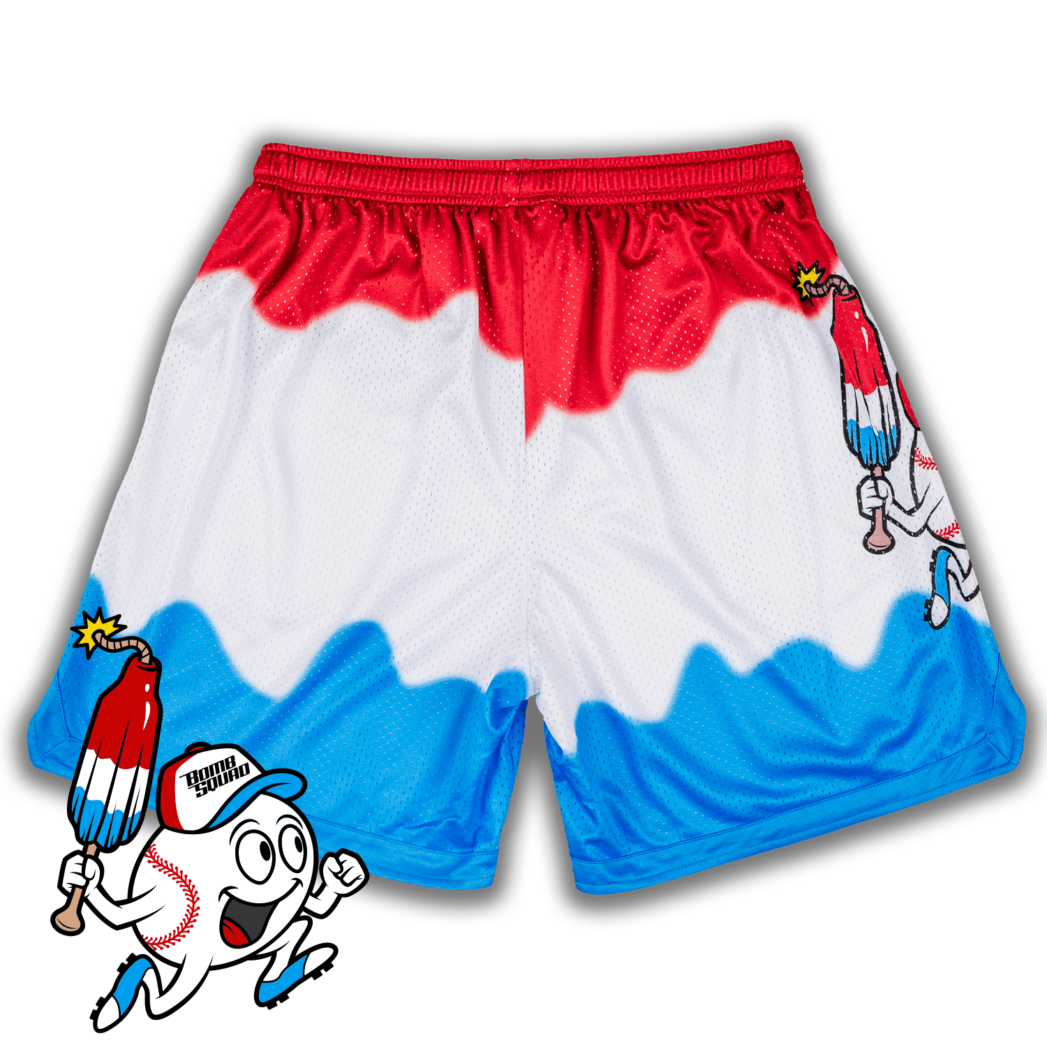 Collection of Bomb Squad Mesh Lifestyle Baseball Shorts in a gallery layout