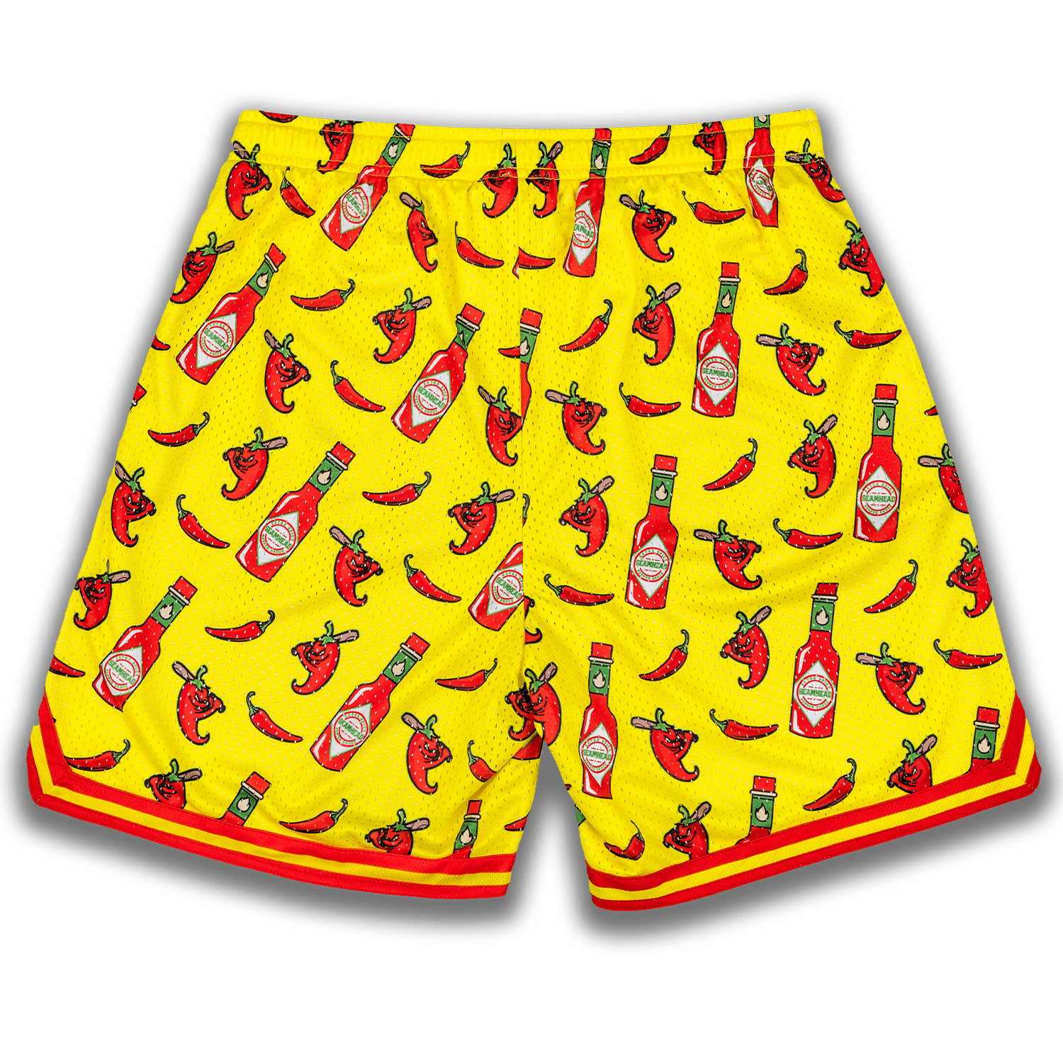 Collection of Ghost Peppers Mesh Lifestyle Baseball Shorts in a gallery layout
