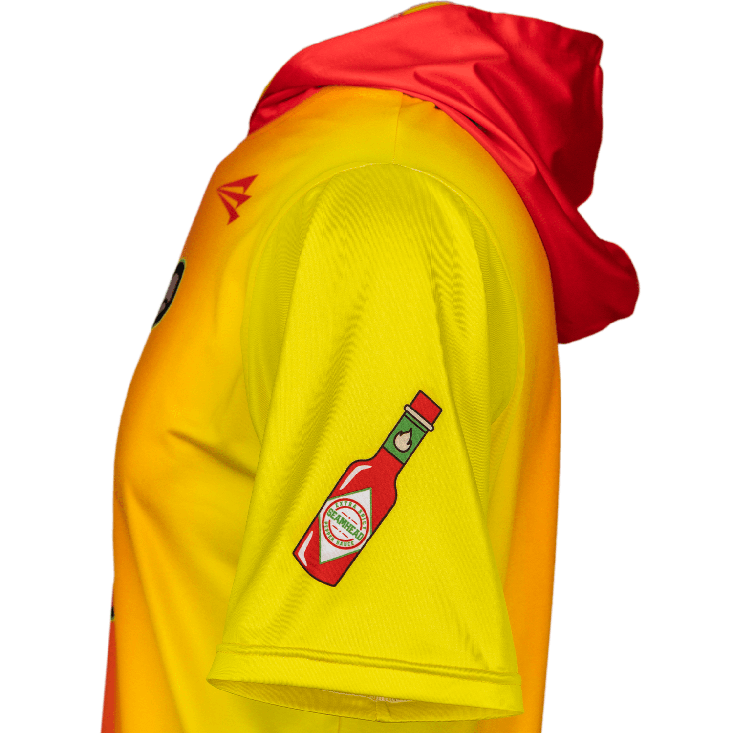 Collection of Ghost Peppers Baseball HyperMAX Short Sleeve Hoodie in a gallery layout