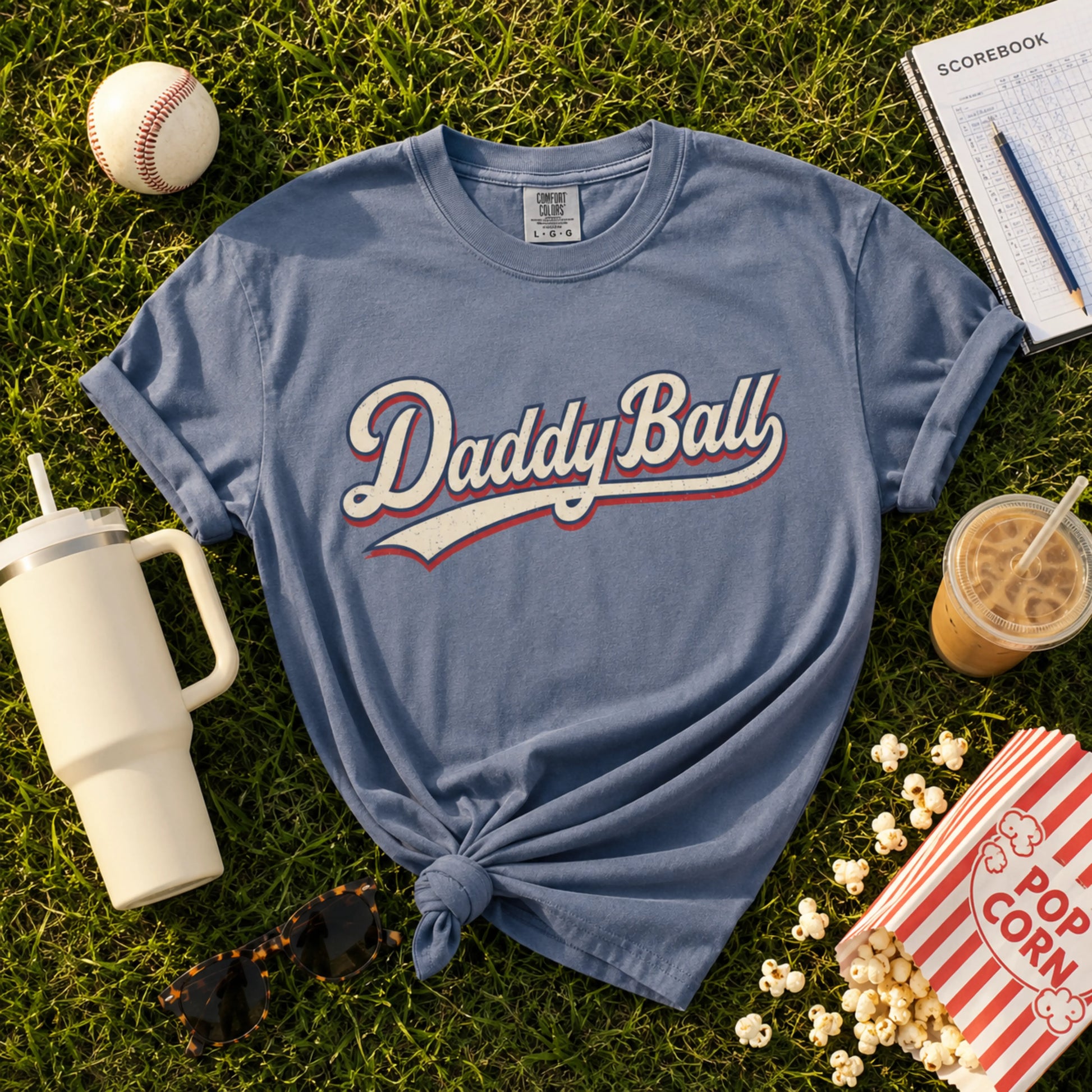 Daddy Ball Baseball Mom T-Shirt