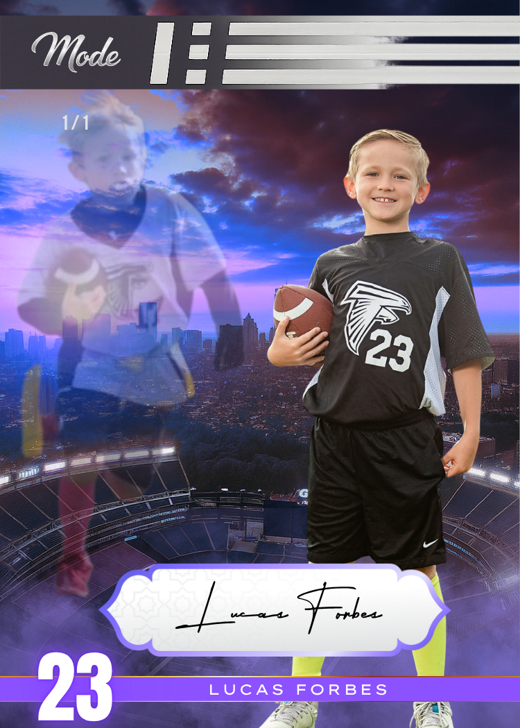 Collection of Custom Football Metal Sports Card – Friday Night Lights Edition in a gallery layout