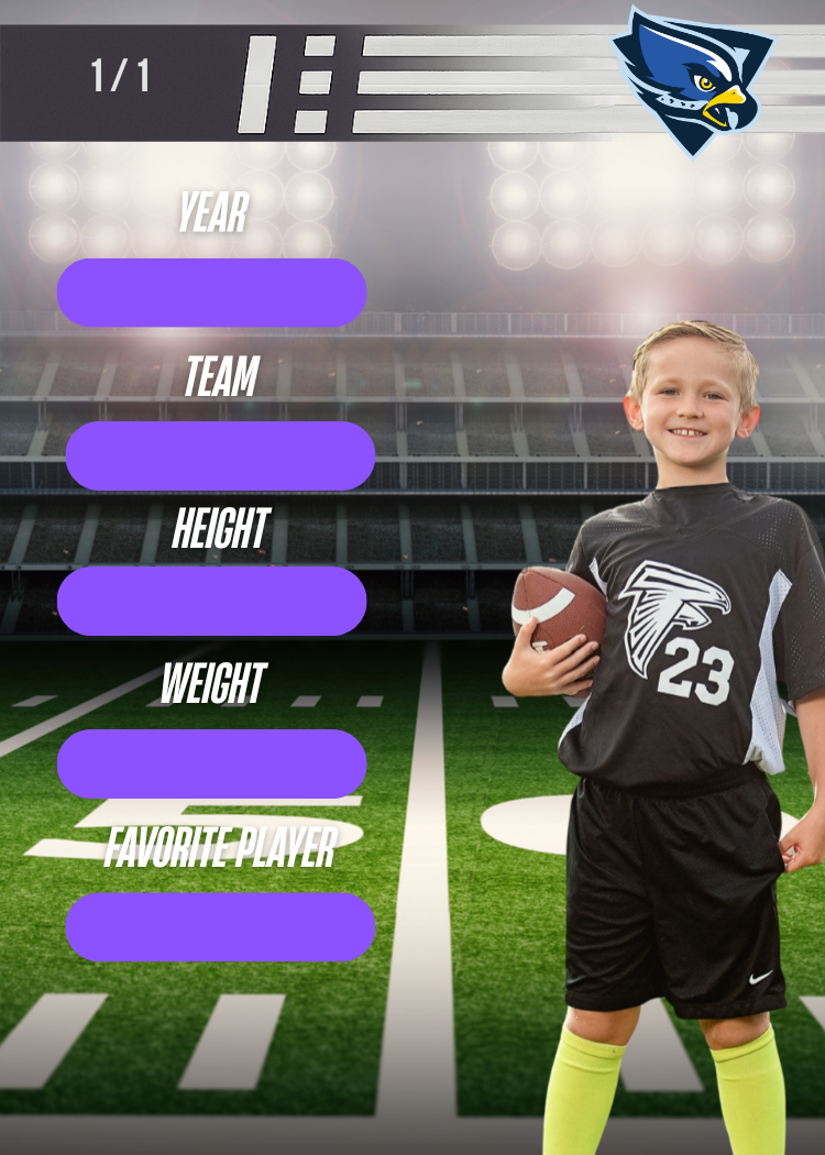 Collection of Custom Football Metal Sports Card – Friday Night Lights Edition in a gallery layout