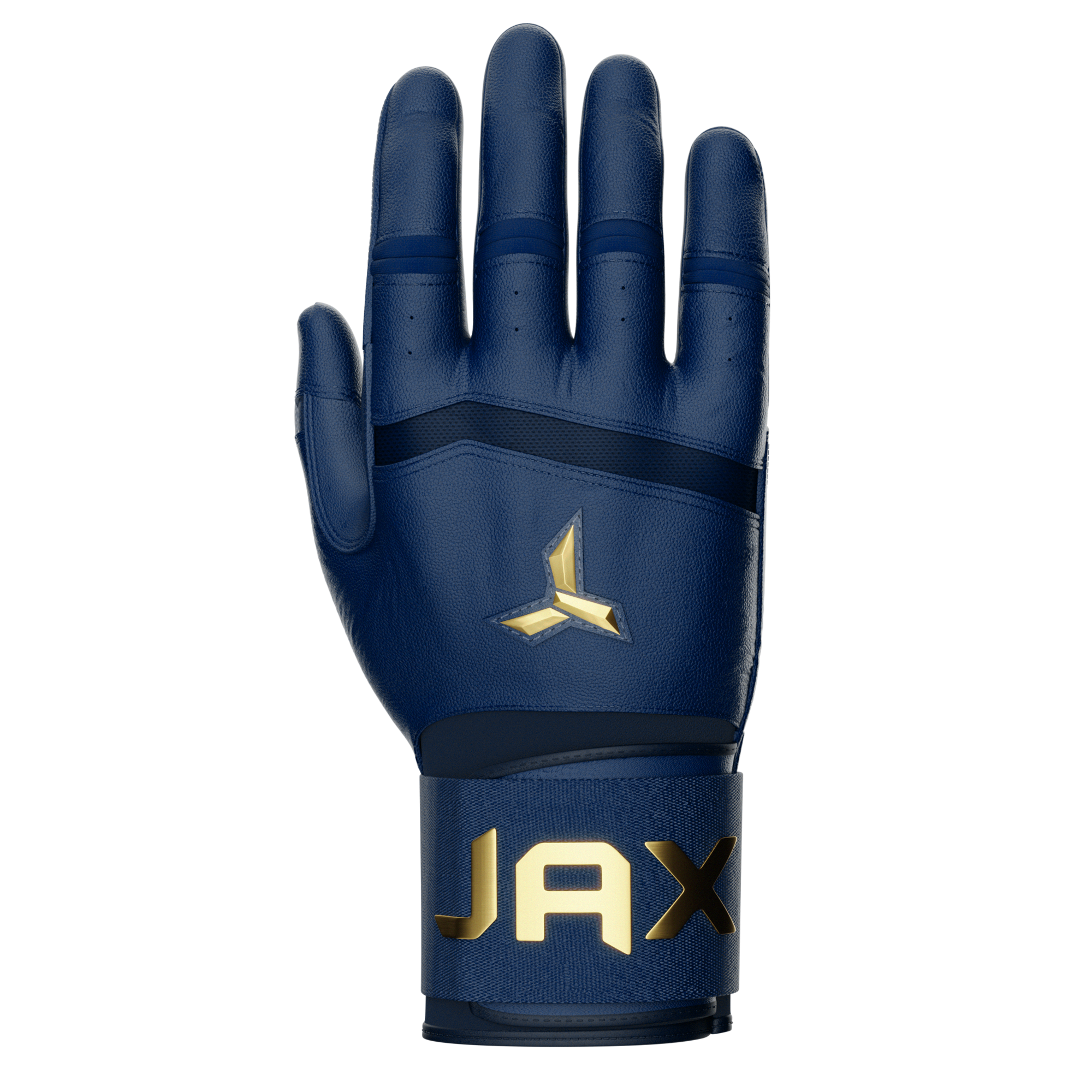 Collection of JAX Batting Gloves Shadow Navy Strap Cuff in a gallery layout