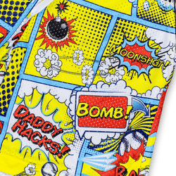 Collection of Comic Book Bombs Lifestyle Baseball Mesh Shorts in a gallery layout