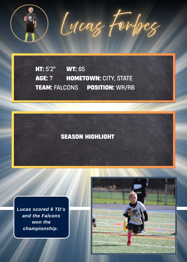 Collection of Custom Football Rookie Metal Sports Card – Gold Burst Edition in a gallery layout