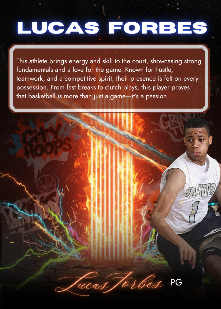 Custom Basketball Metal Sports Card – Street Heat Rookie Edition