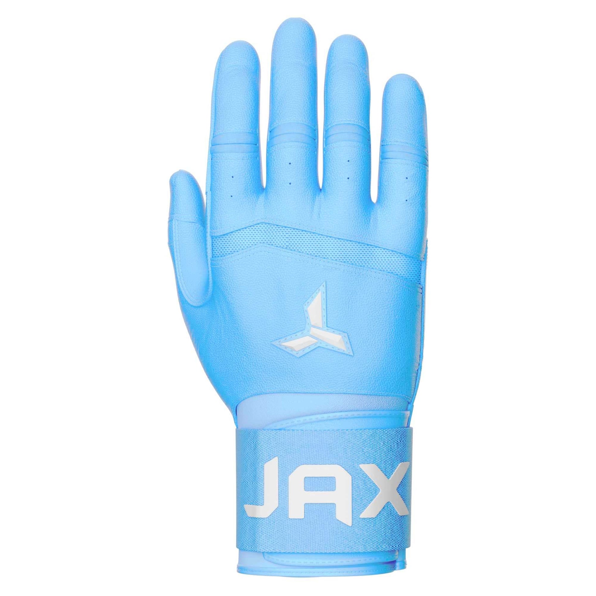 JAX Batting Gloves Baby Blue Strap Cuff