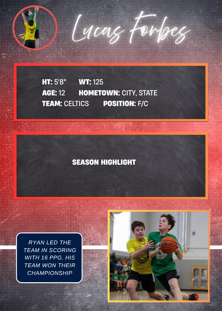 Redline Edition Custom Metal Basketball Card