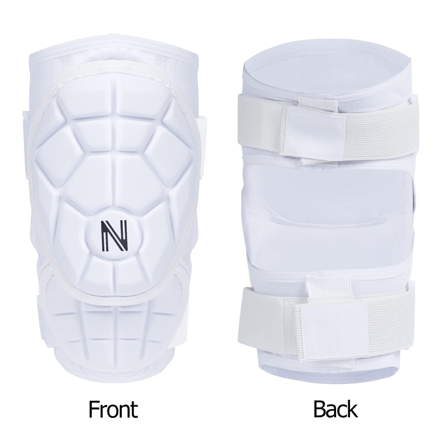 Collection of NURIBASE Baseball Batters Elbow Guard for Youth, Adult - Softball Elbow Guard for Youth, Adult - Elbow Guard for Baseball, Softball - White S/M in a gallery layout