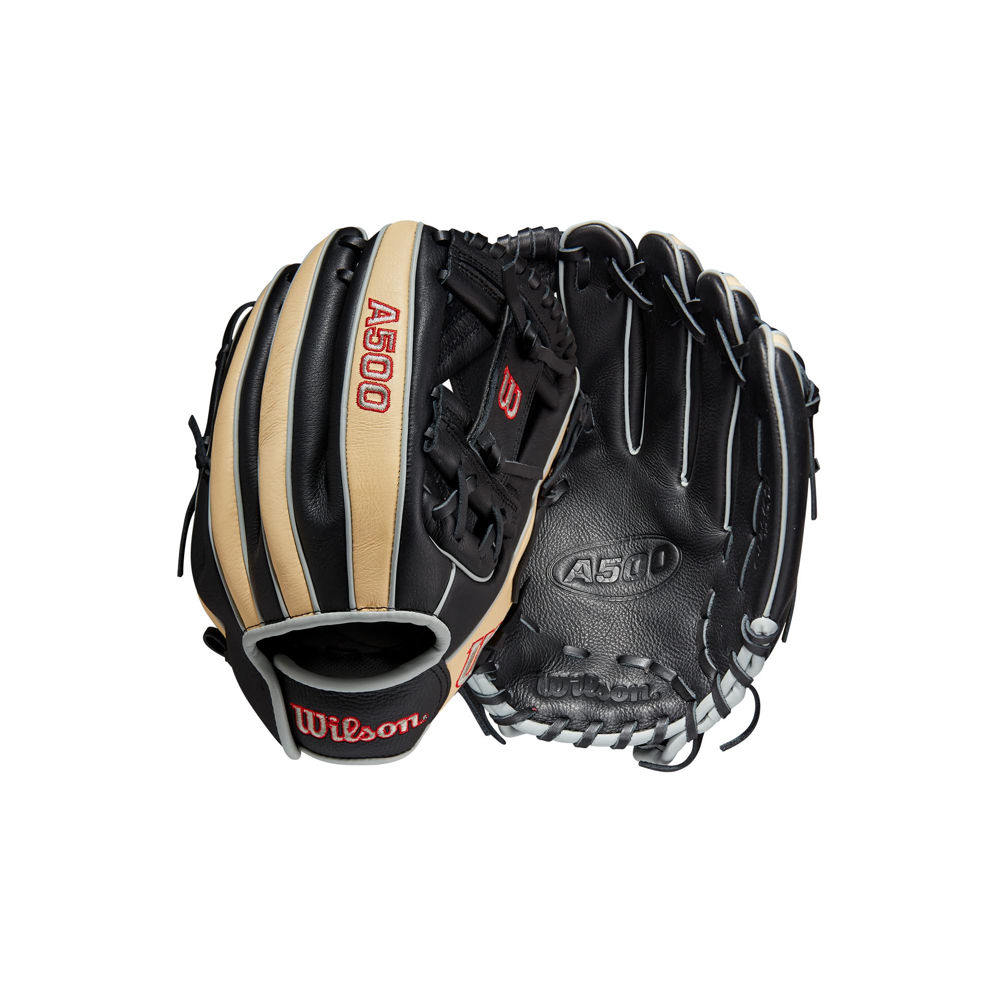 Collection of WILSON A500 11.5” Utility Youth Baseball Glove in a gallery layout