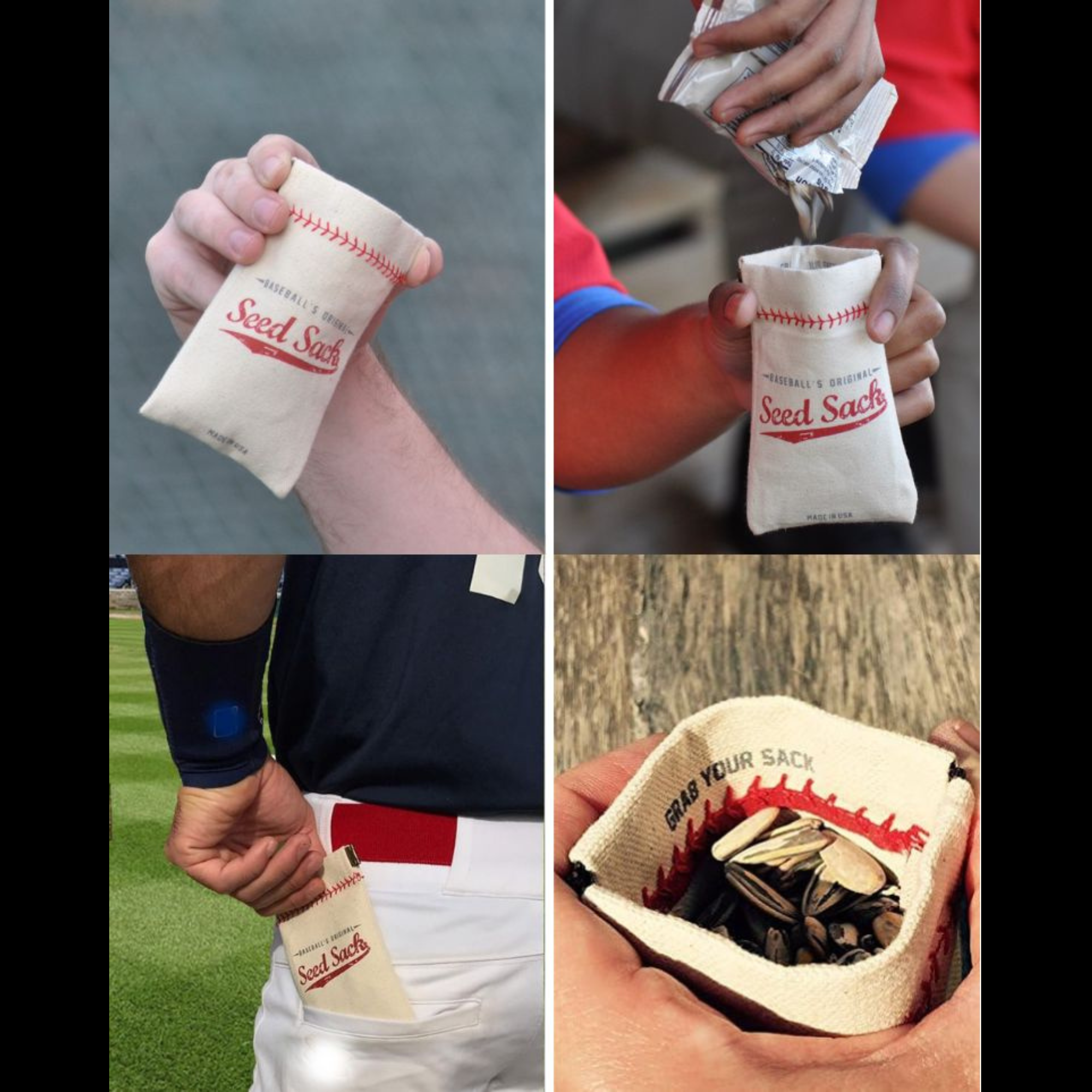 Collection of The Original Seed Sack® | Canvas Baseball Seed Pouch in a gallery layout