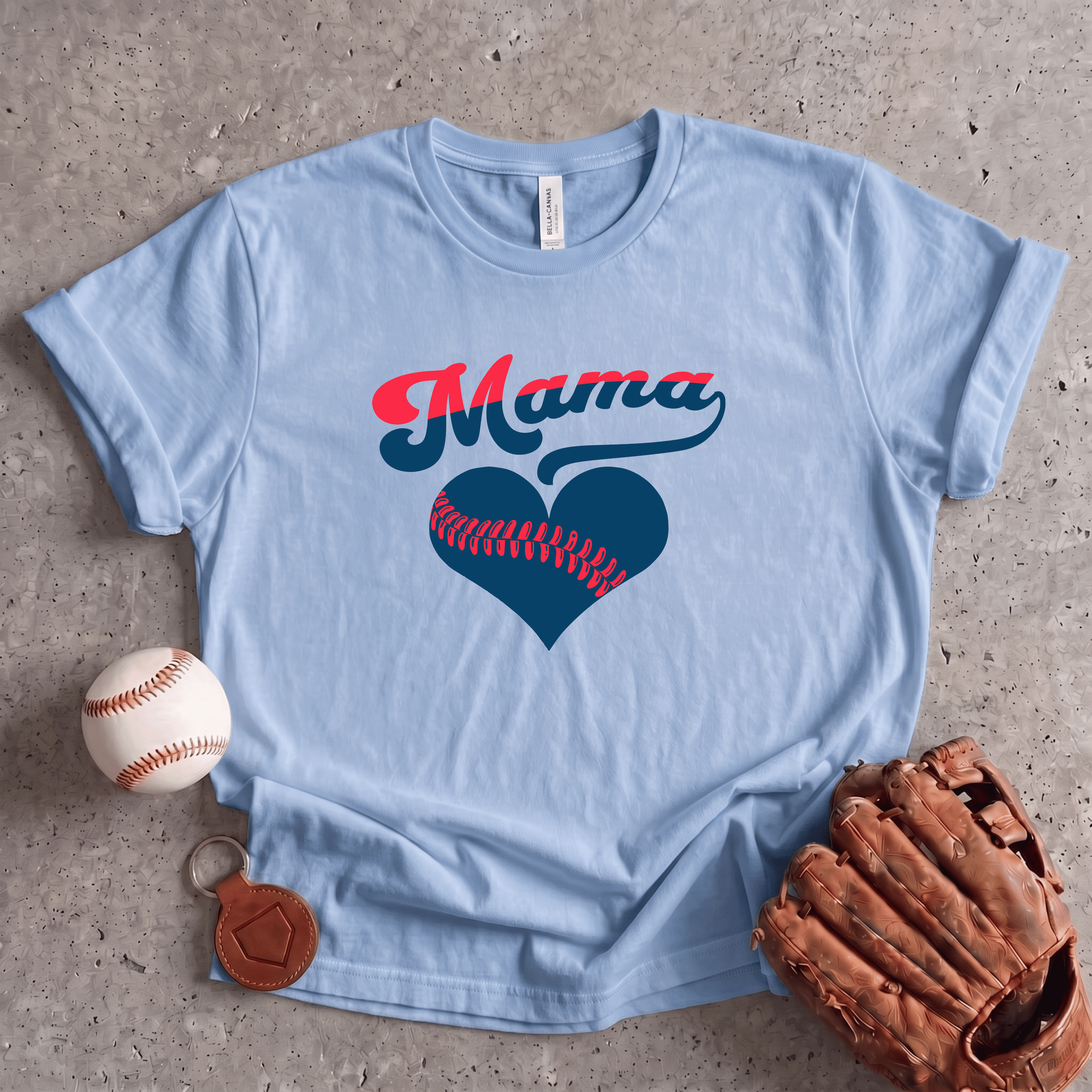 Collection of Baseball Mama T-Shirt in a gallery layout