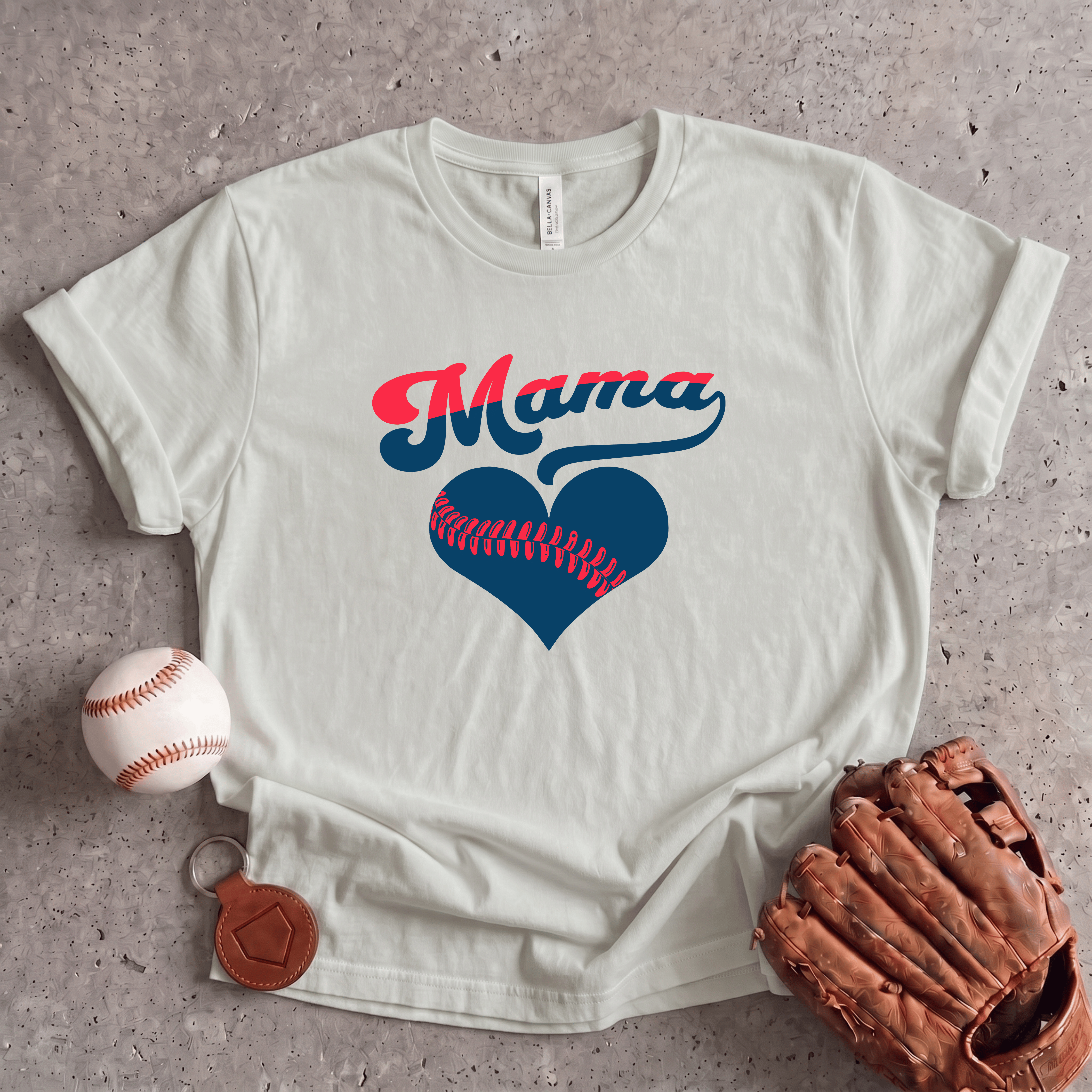 Collection of Baseball Mama T-Shirt in a gallery layout