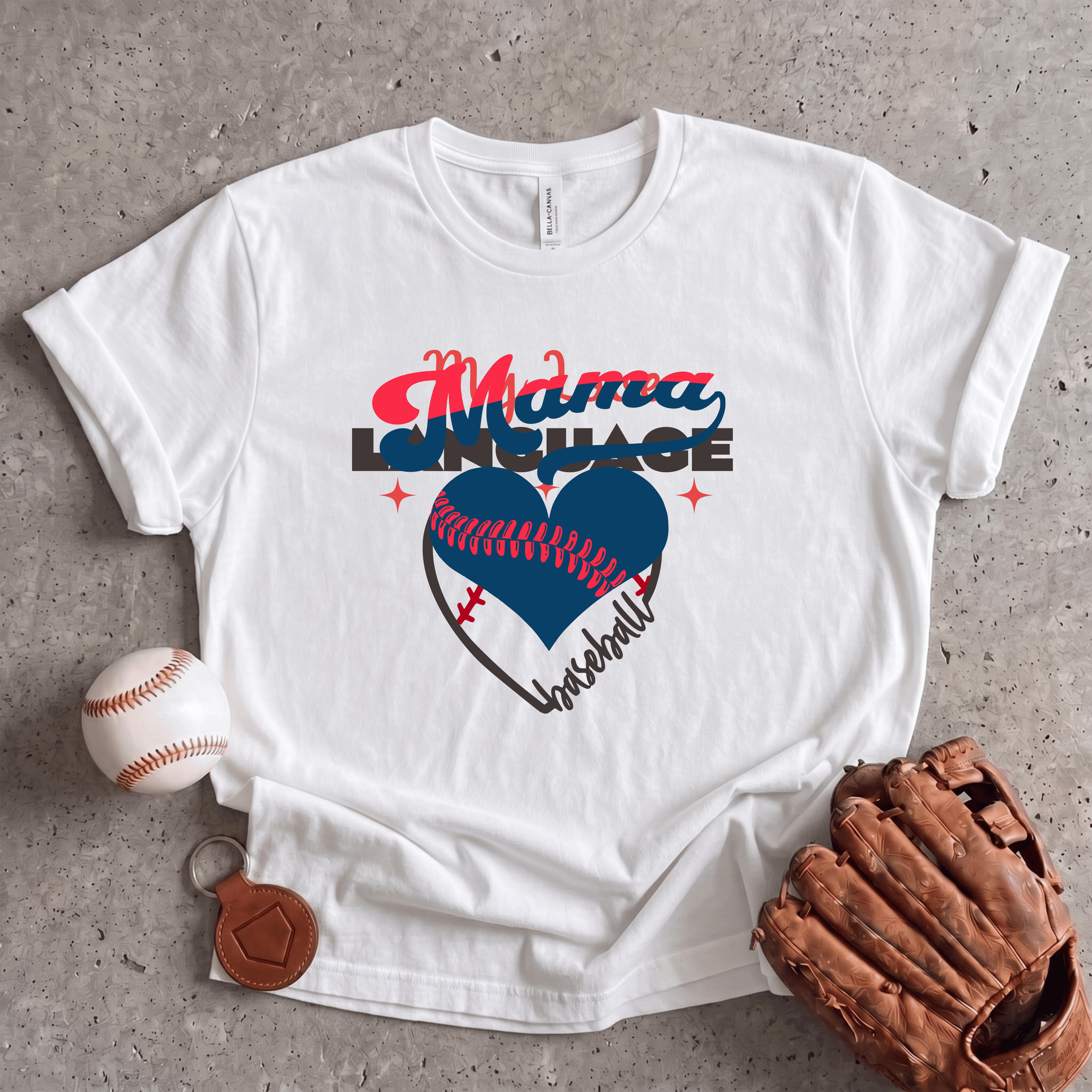 Collection of Baseball Mama T-Shirt in a gallery layout