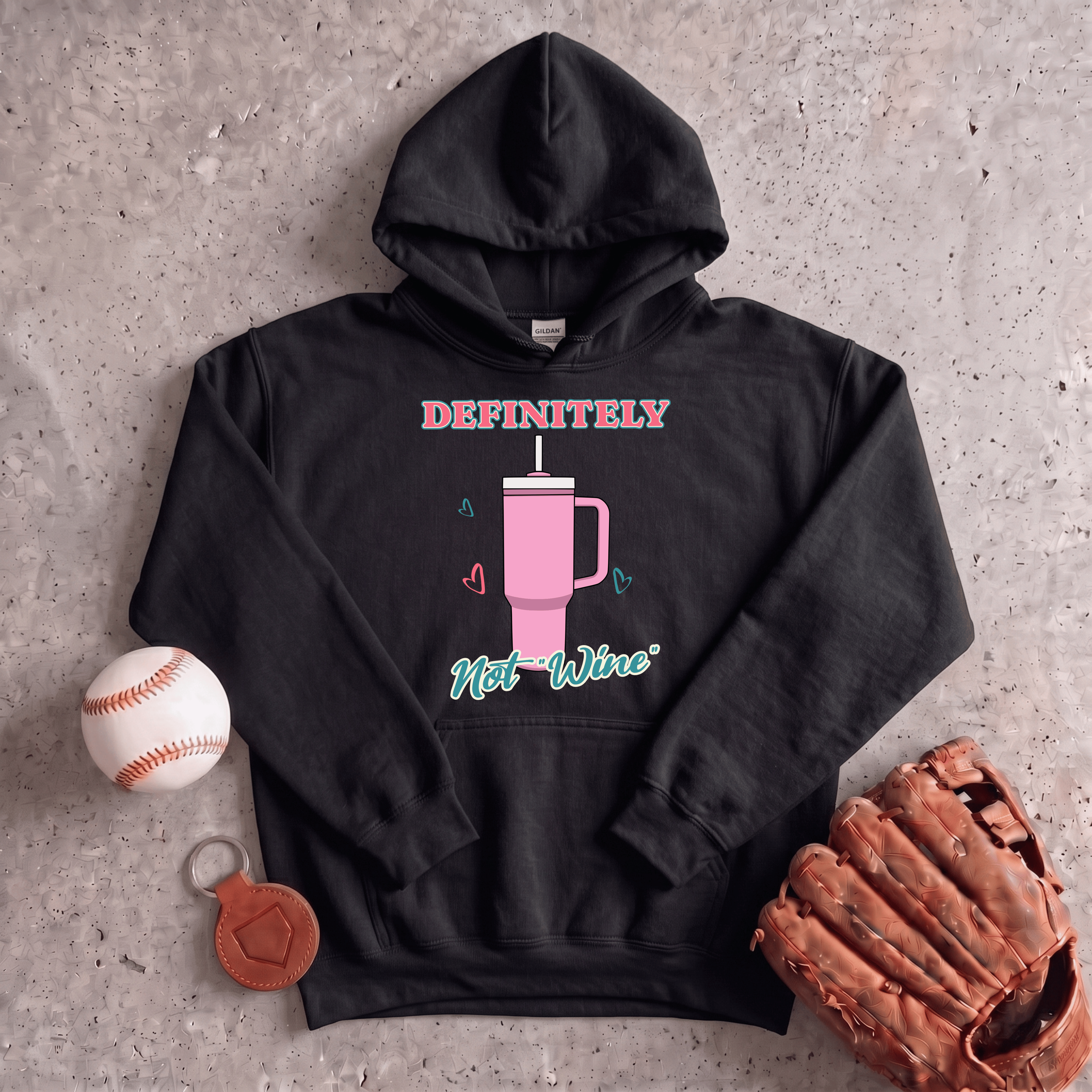 Collection of Definitely Not Wine Hoodie in a gallery layout