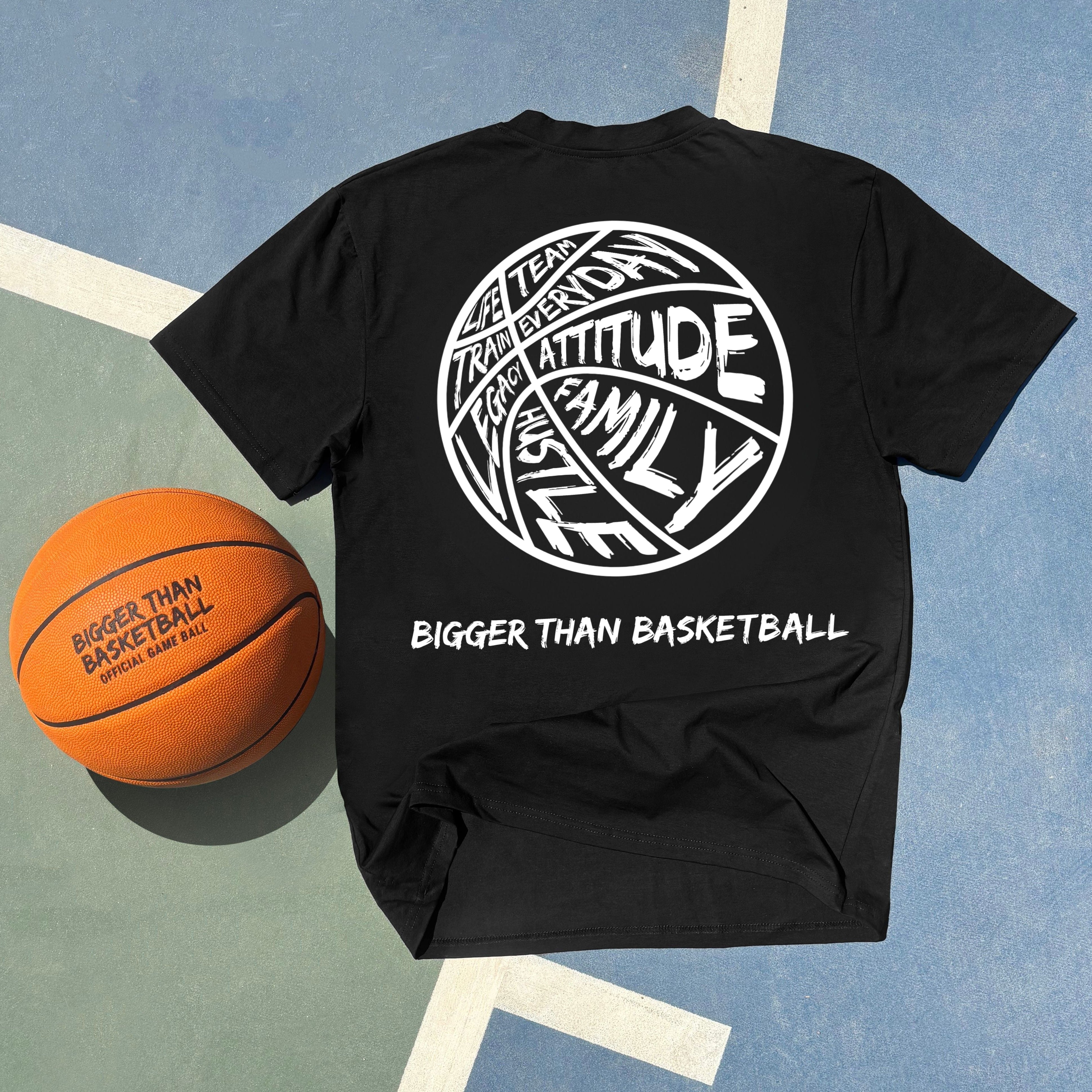 Collection of Bigger Than Basketball T-Shirt Black in a gallery layout