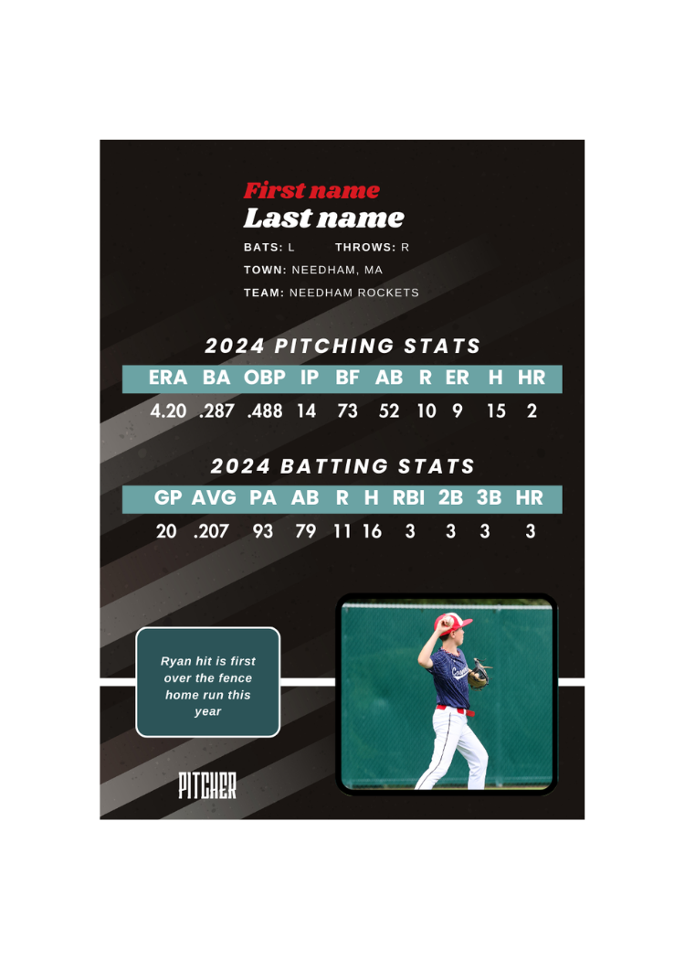 Collection of Baseball Card Template #14 in a gallery layout