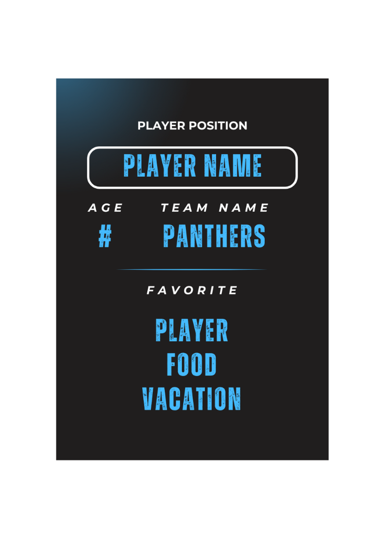 Baseball Card Template #23