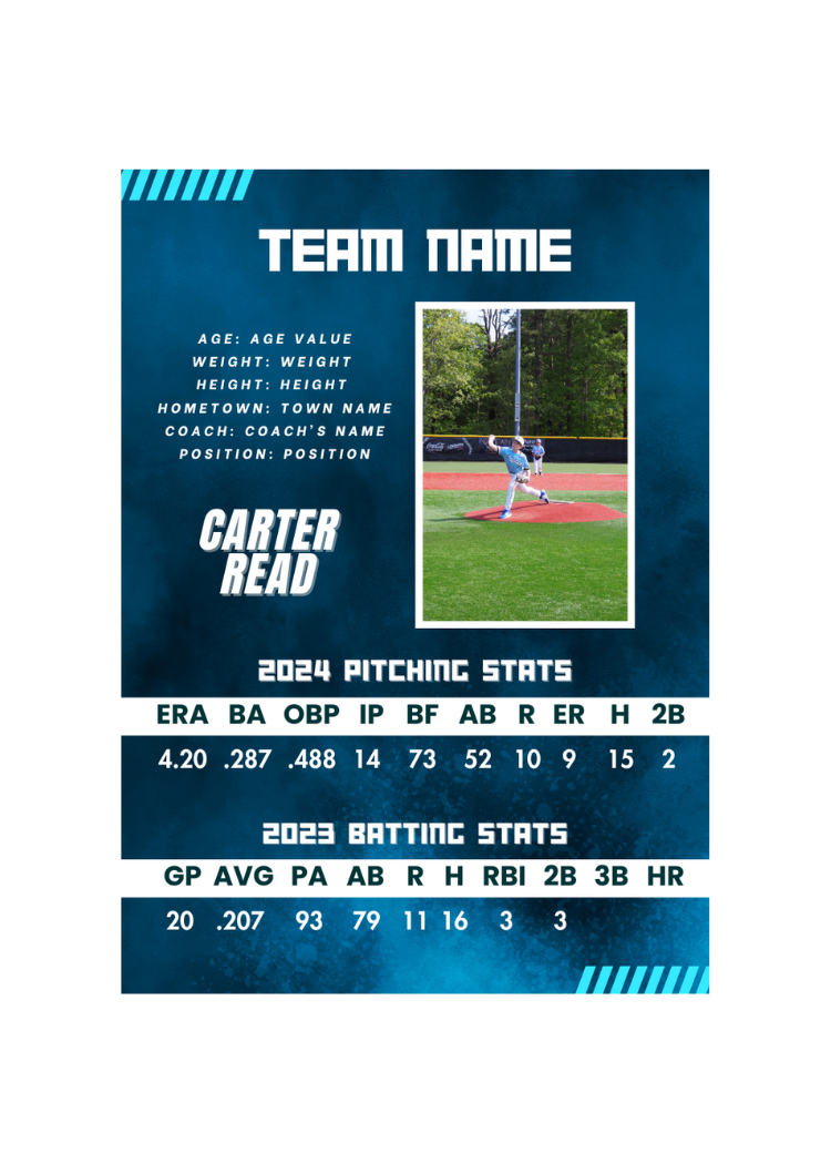 Baseball Card Template #27