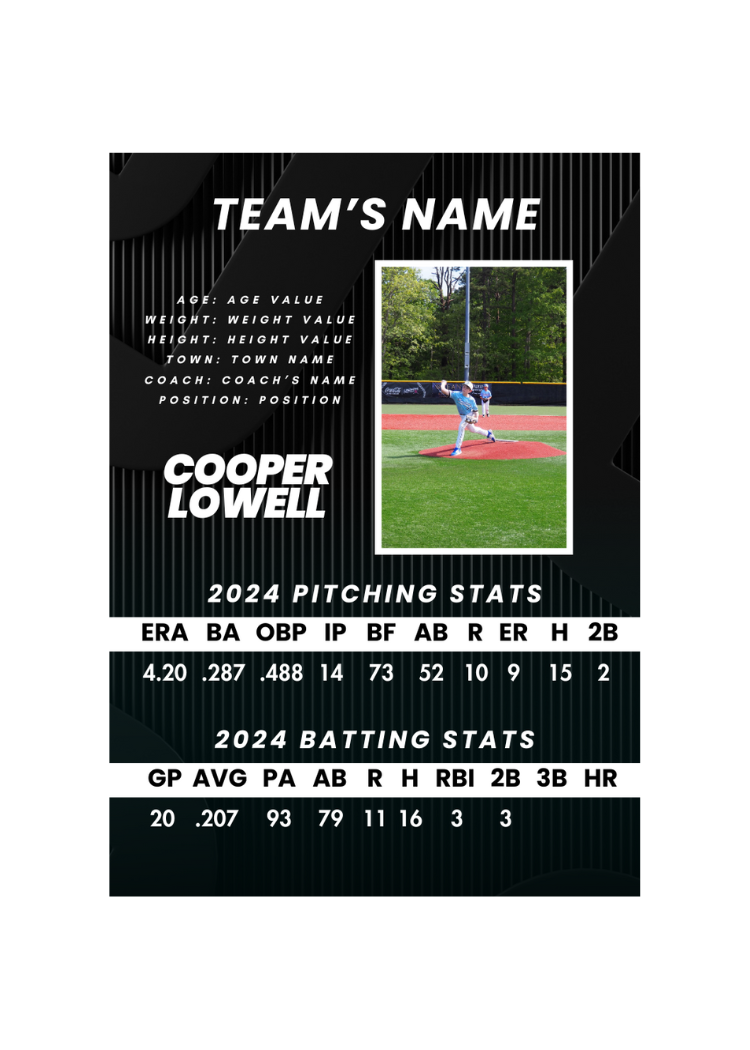 Collection of Baseball Card Template #33 in a gallery layout