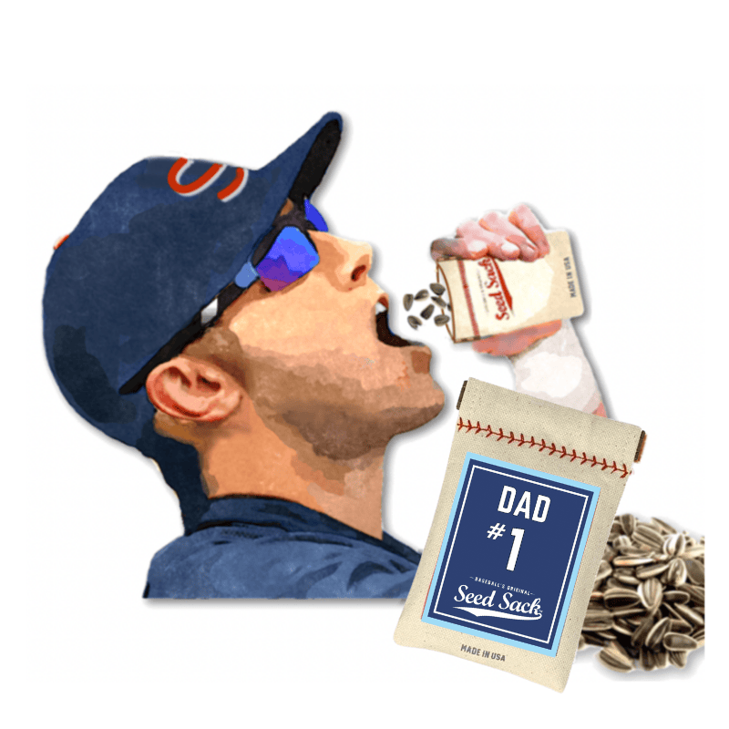 #1 Dad Seed Sack® | Canvas Baseball Seed Pouch