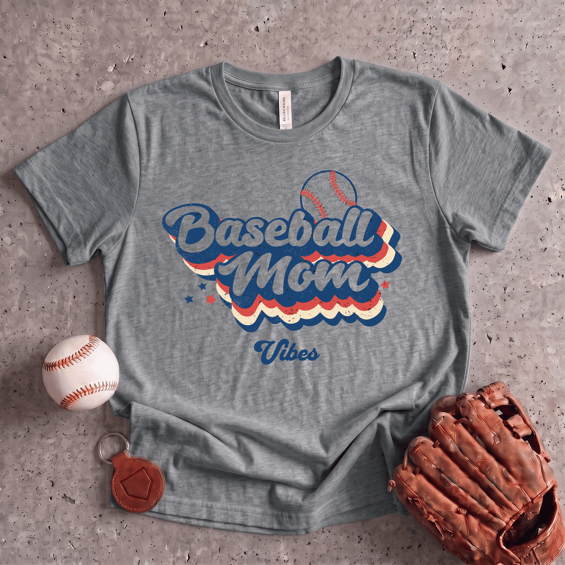 Retro Baseball Mom T-Shirt