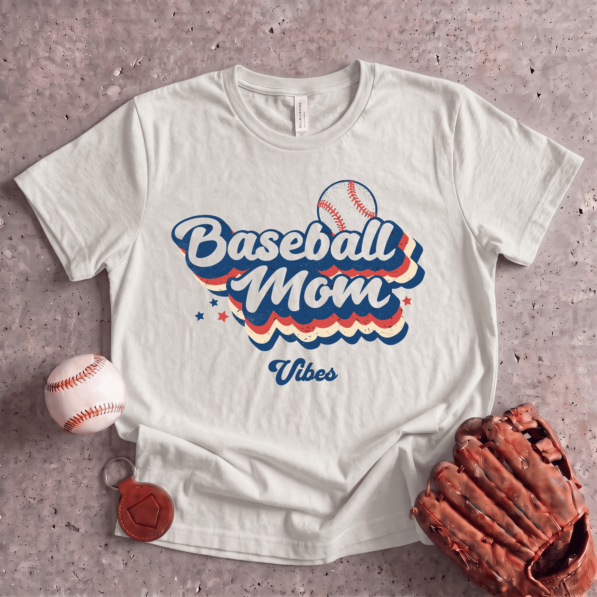 Retro Baseball Mom T-Shirt