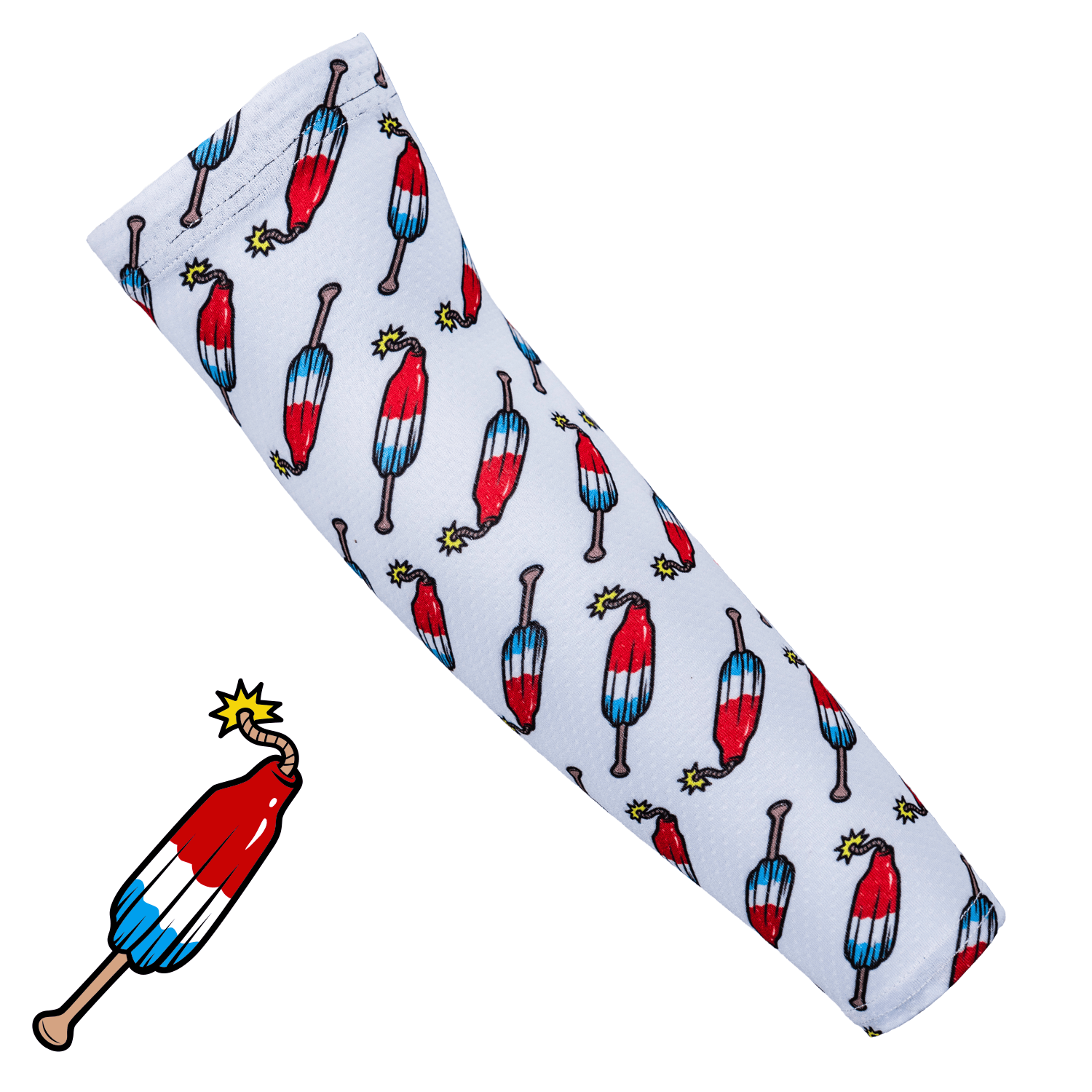 Collection of Patterned product with red, white, and blue design on a white background in a gallery layout