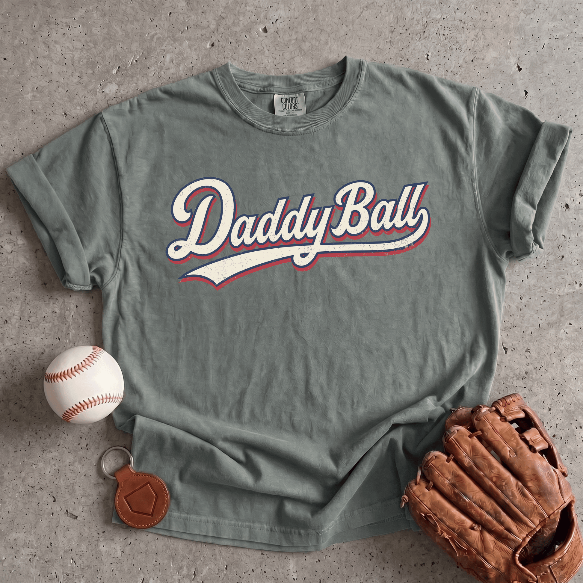 Daddy Ball Baseball Mom T-Shirt
