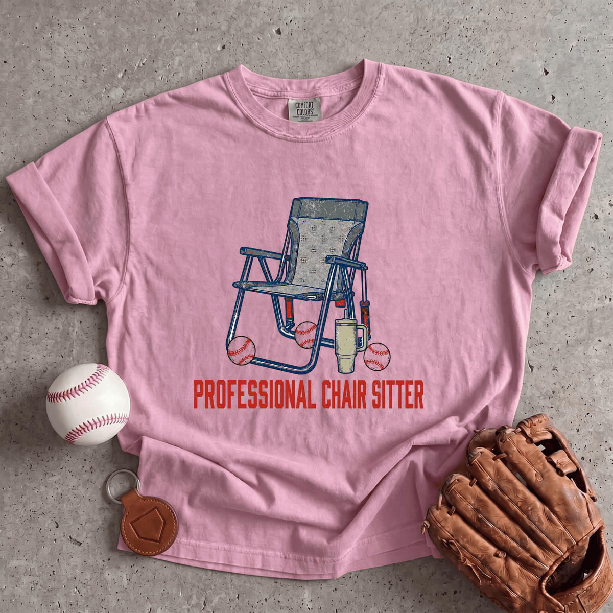 Professional Chair Sitter Baseball Parent T-Shirt