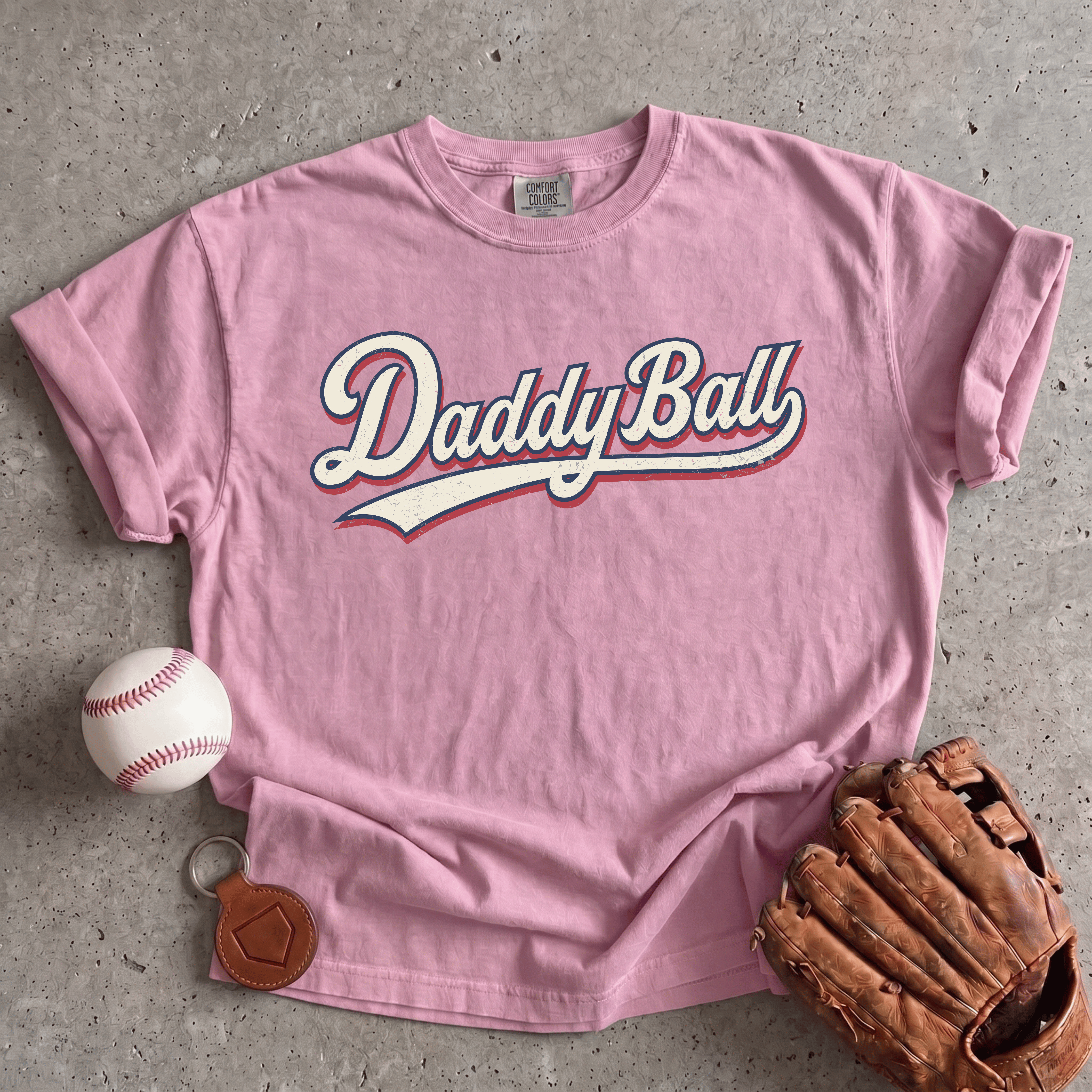 Collection of Daddy Ball Baseball Mom T-Shirt in a gallery layout