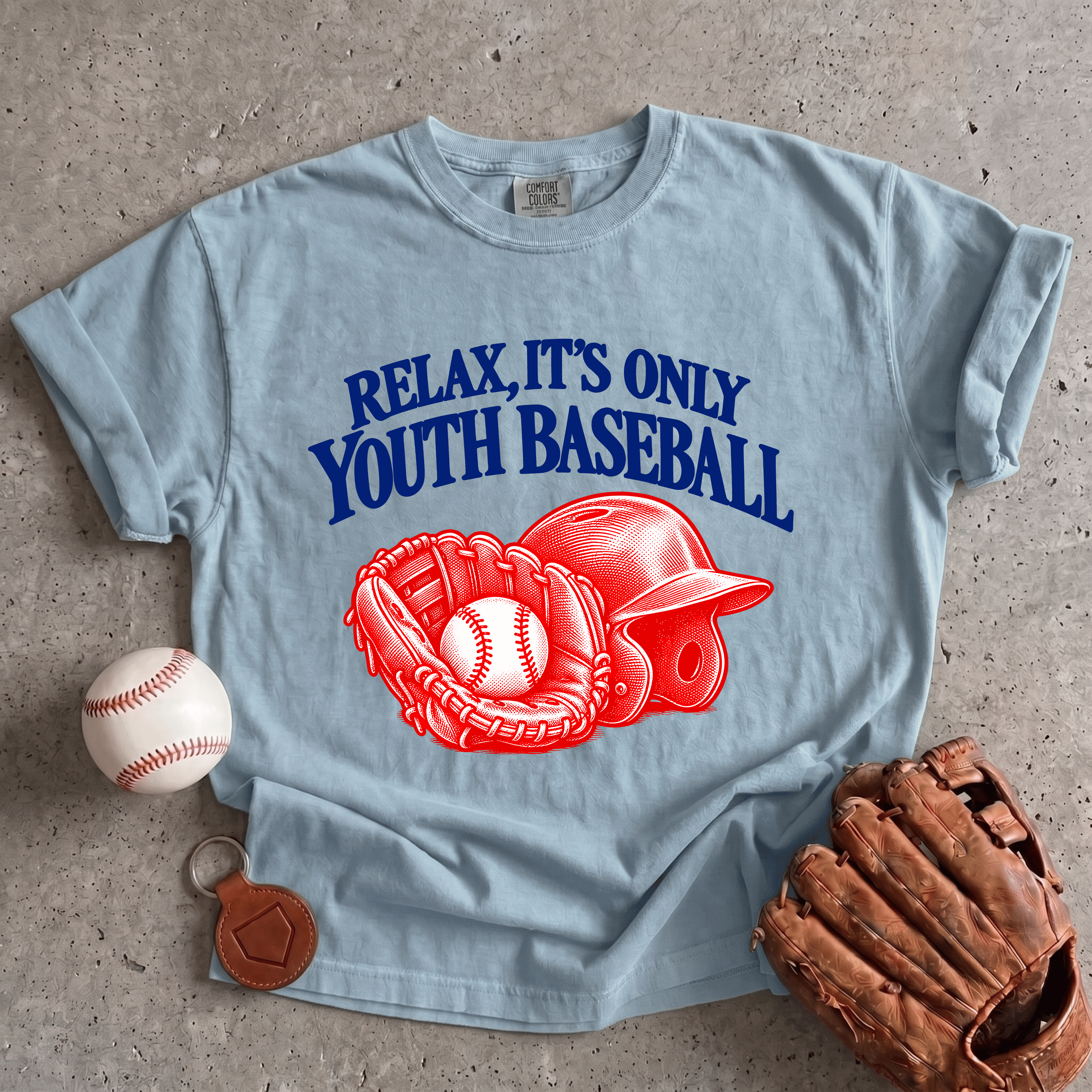 Collection of Relax, It’s Only Youth Baseball T-Shirt in a gallery layout