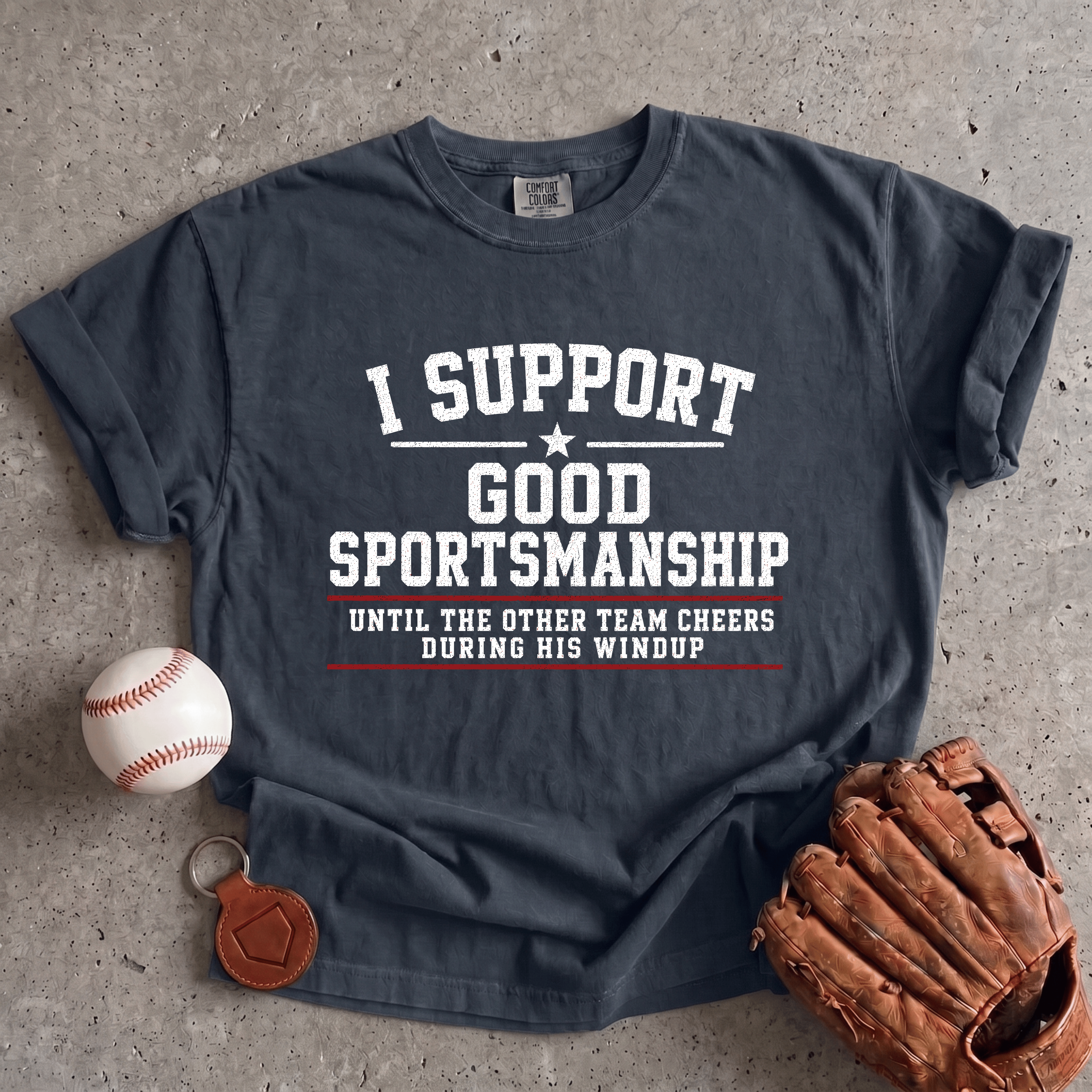 Collection of Good Sportsmanship Pitching T-Shirt in a gallery layout